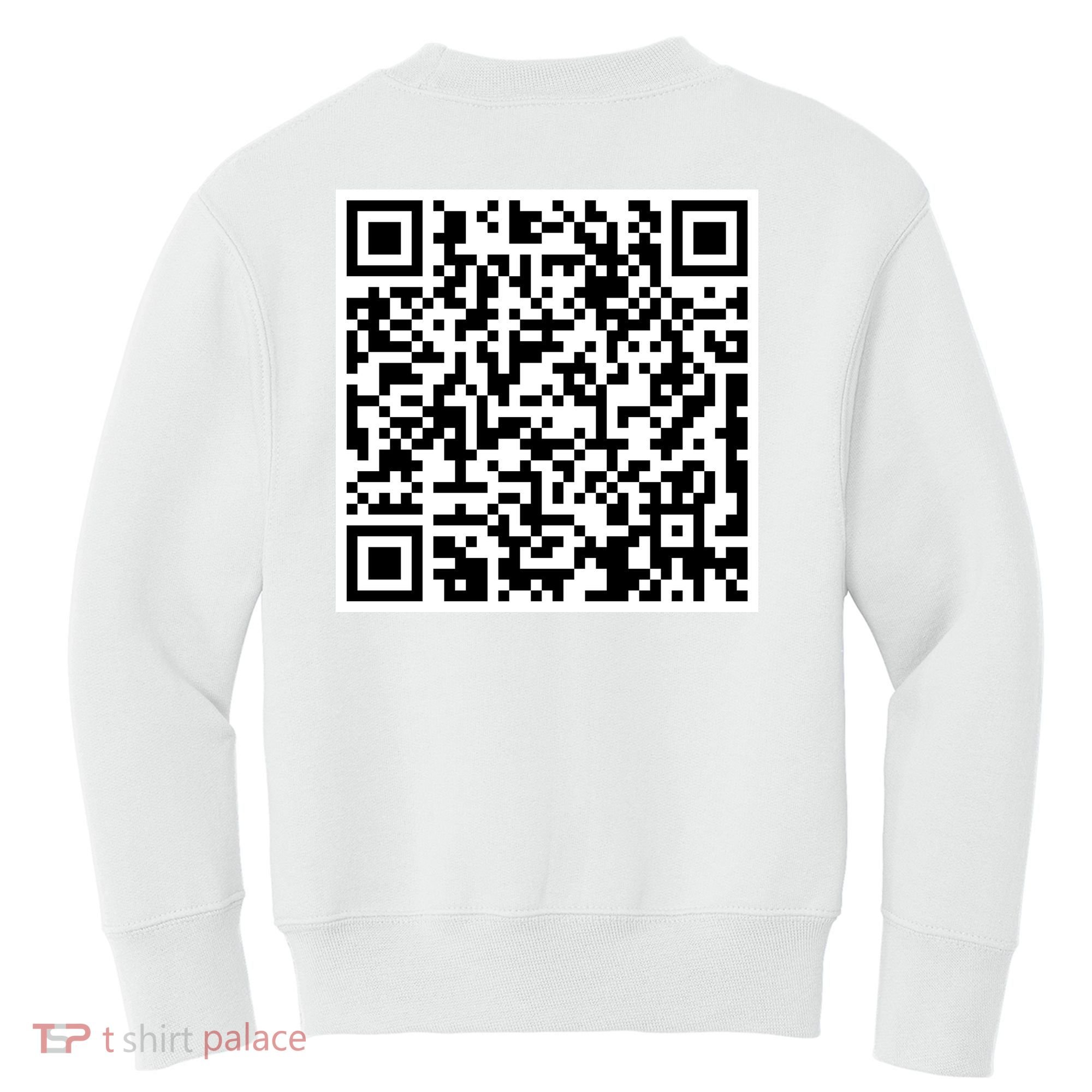 Scan Me QR Code Show Your Tits Kids Sweatshirt