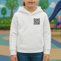 Scan Me QR Code Show Your Tits Kids Hoodie thumb 4