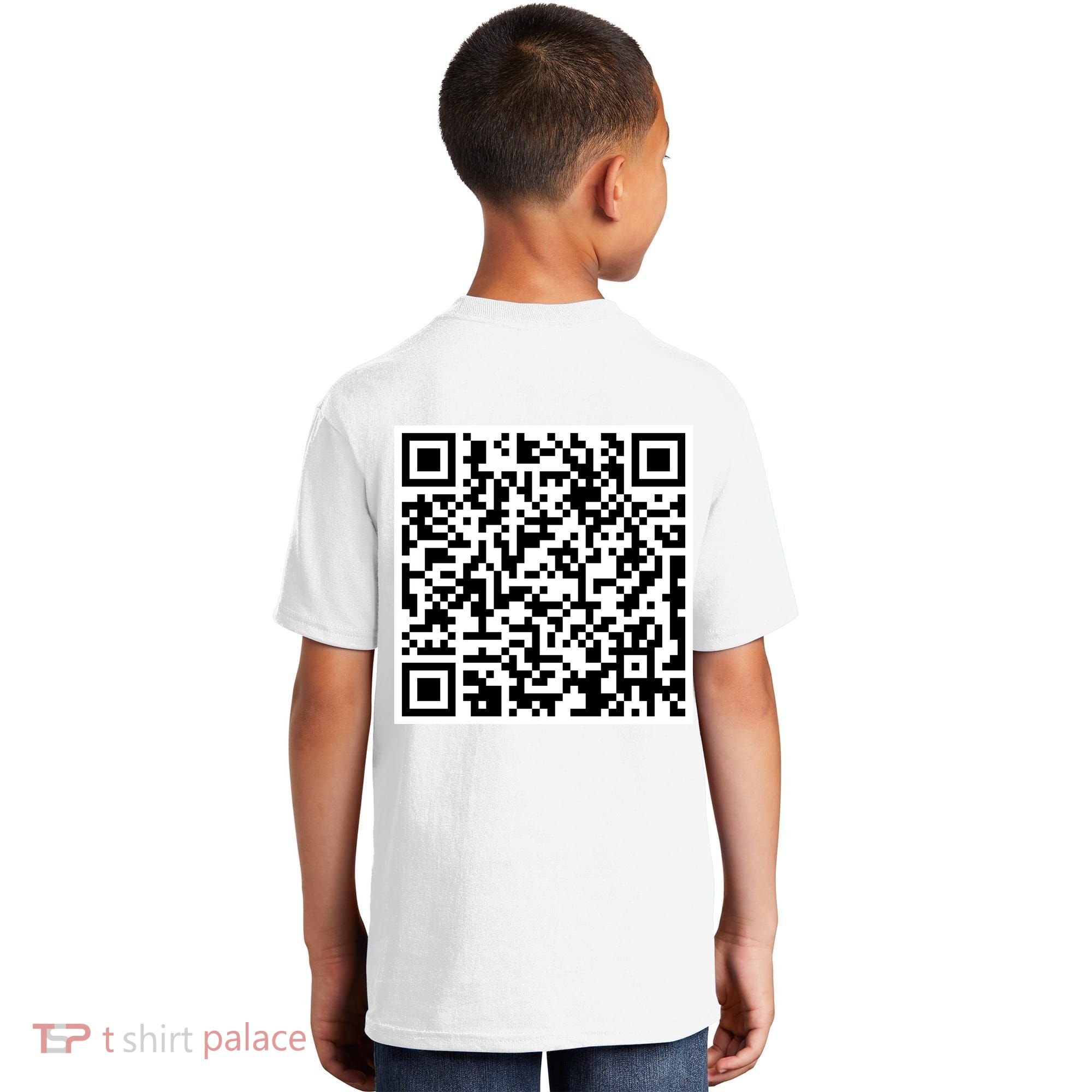 Scan Me QR Code Show Your Tits Kids T-Shirt