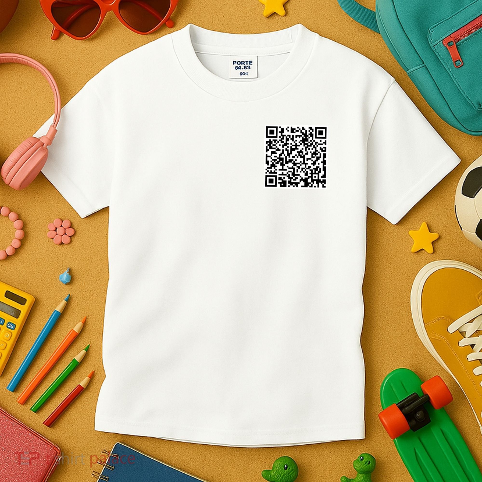 Scan Me QR Code Show Your Tits Kids T-Shirt