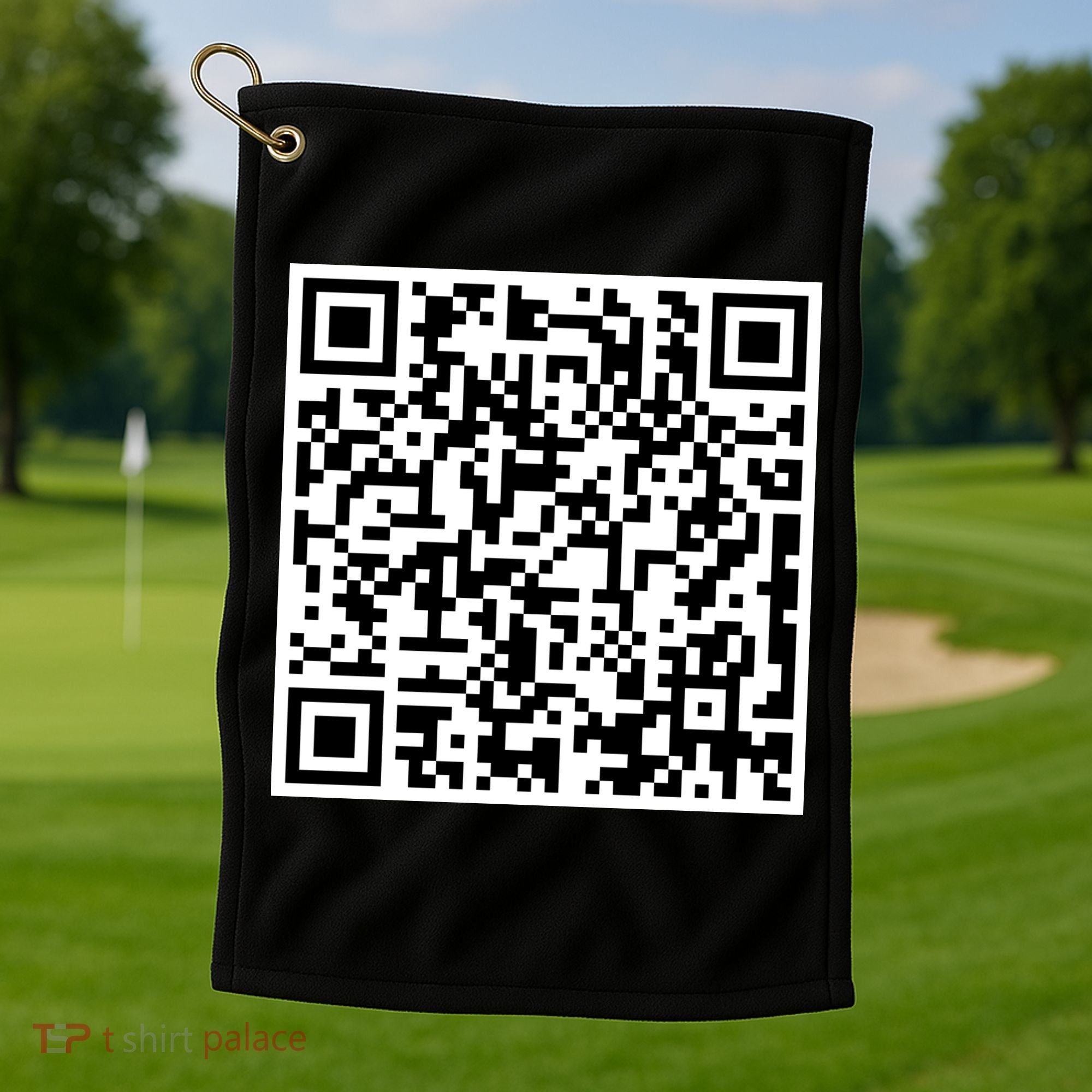 Scan Me QE Code Be The Faith Golf Towel