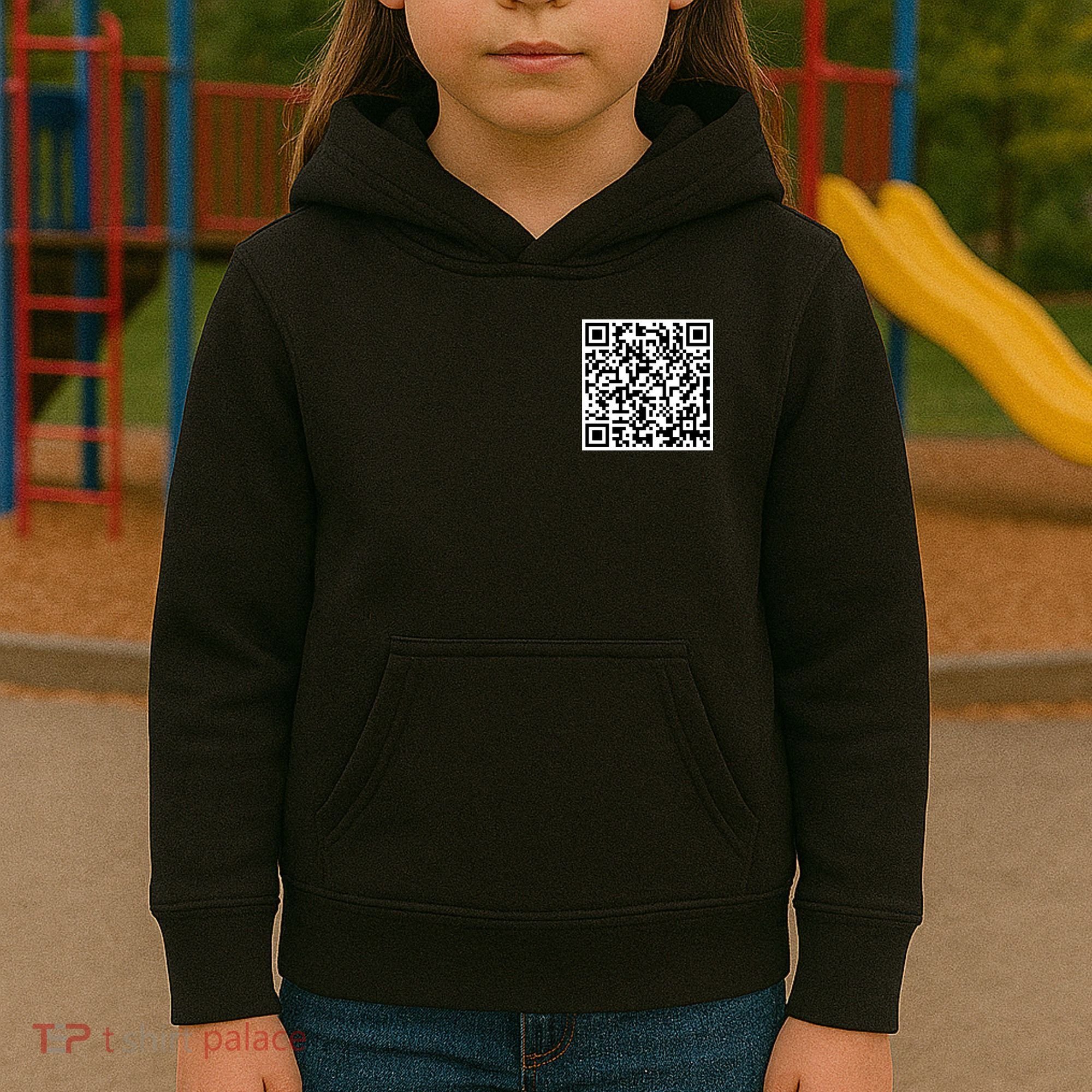 Scan Me QE Code Be The Faith Kids Hoodie