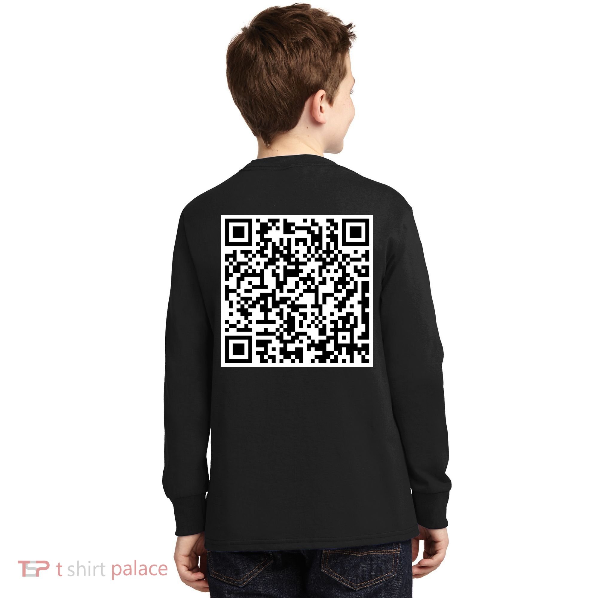 Scan Me QE Code Be The Faith Kids Long Sleeve Shirt