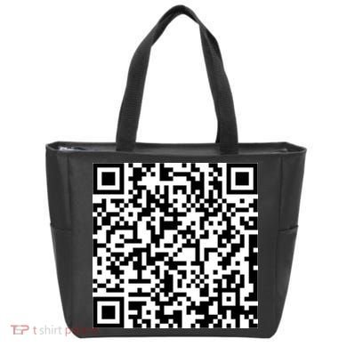 Scan Me QE Code Be The Faith Tote Bag back
