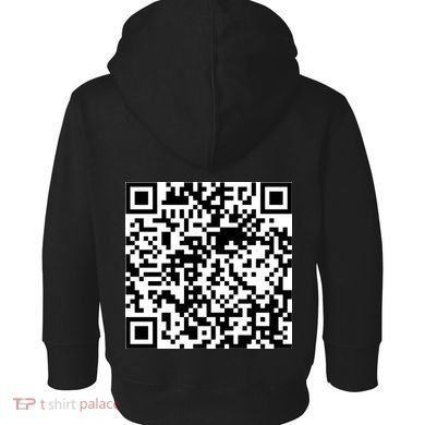 Scan Me QR Code Jesus Loves You Funny Christian  Toddler Hoodie back
