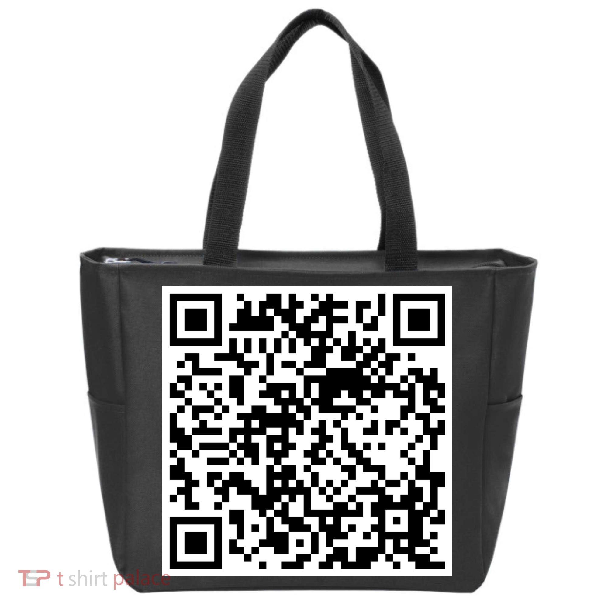 Scan Me QR Code Jesus Loves You Funny Christian  Tote Bag