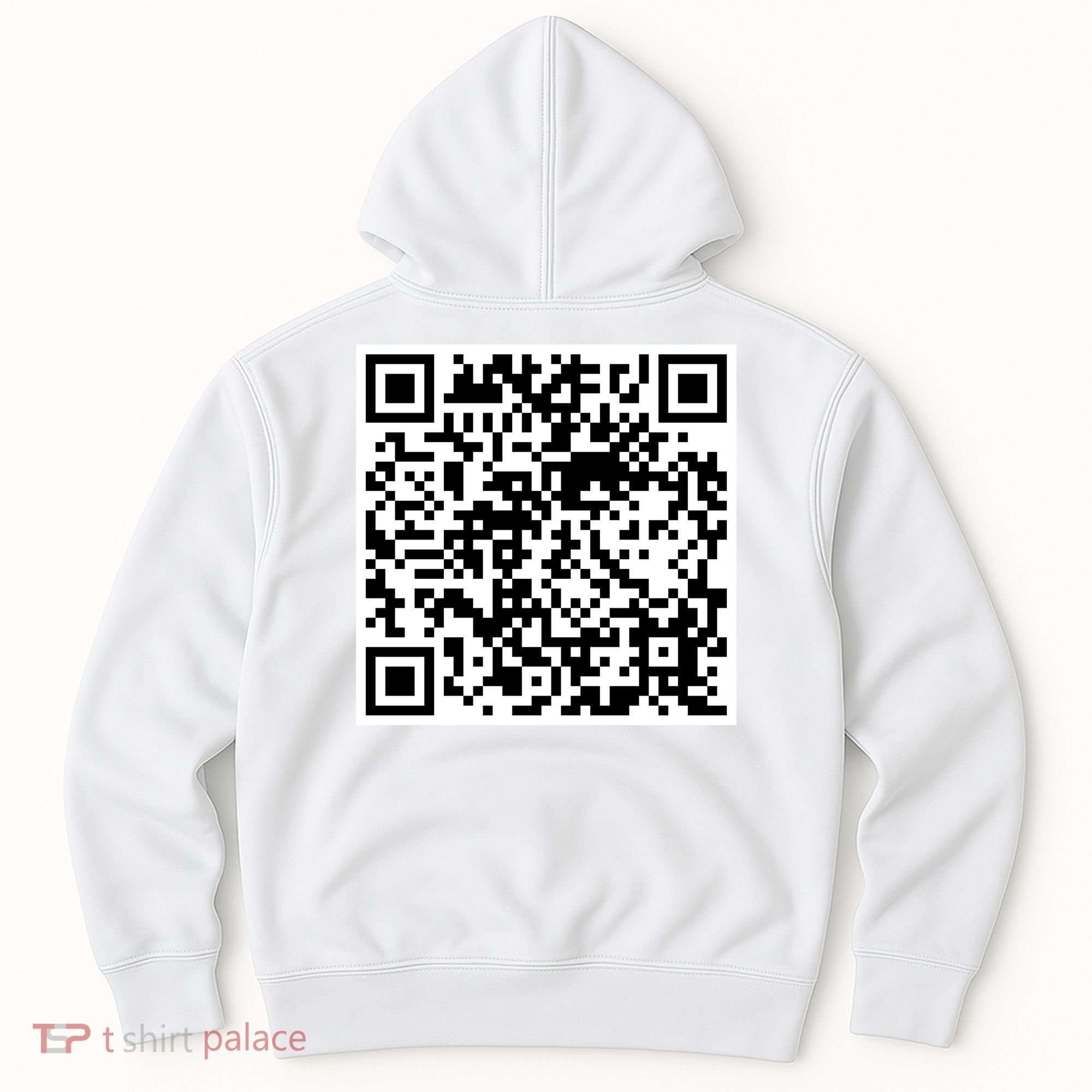 Scan Me QR Code Jesus Loves You Funny Christian  Hoodie