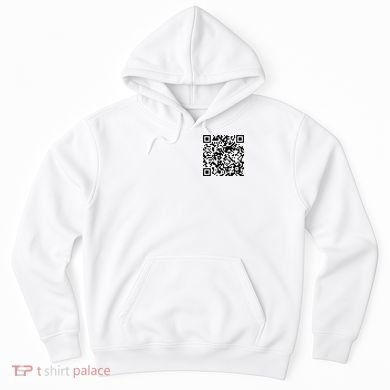 Scan Me QR Code Jesus Loves You Funny Christian  Hoodie