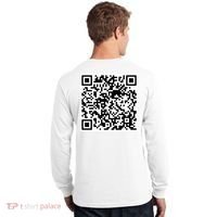 Scan Me QR Code Jesus Loves You Funny Christian  Long Sleeve Shirt thumb 1