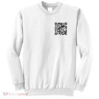 Scan Me QR Code Jesus Loves You Funny Christian  Sweatshirt thumb 0