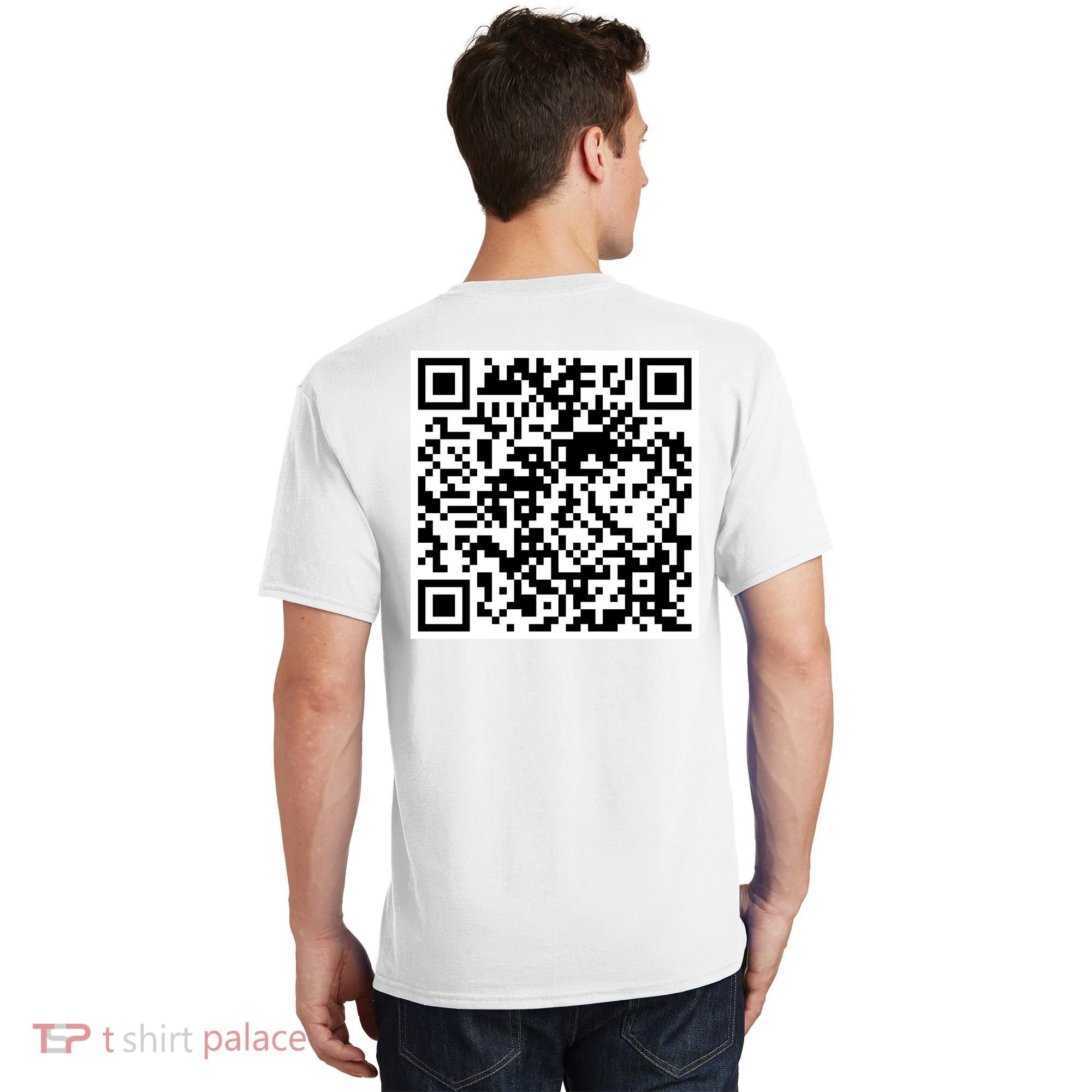 Scan Me QR Code Jesus Loves You Funny Christian  T-Shirt