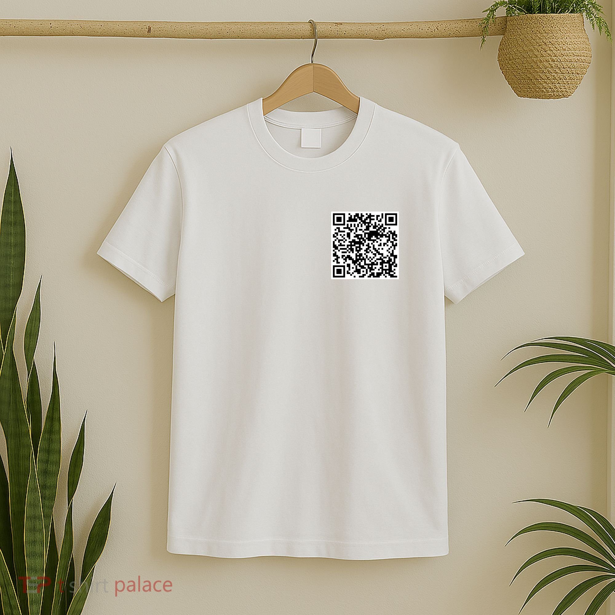 Scan Me QR Code Jesus Loves You Funny Christian  T-Shirt
