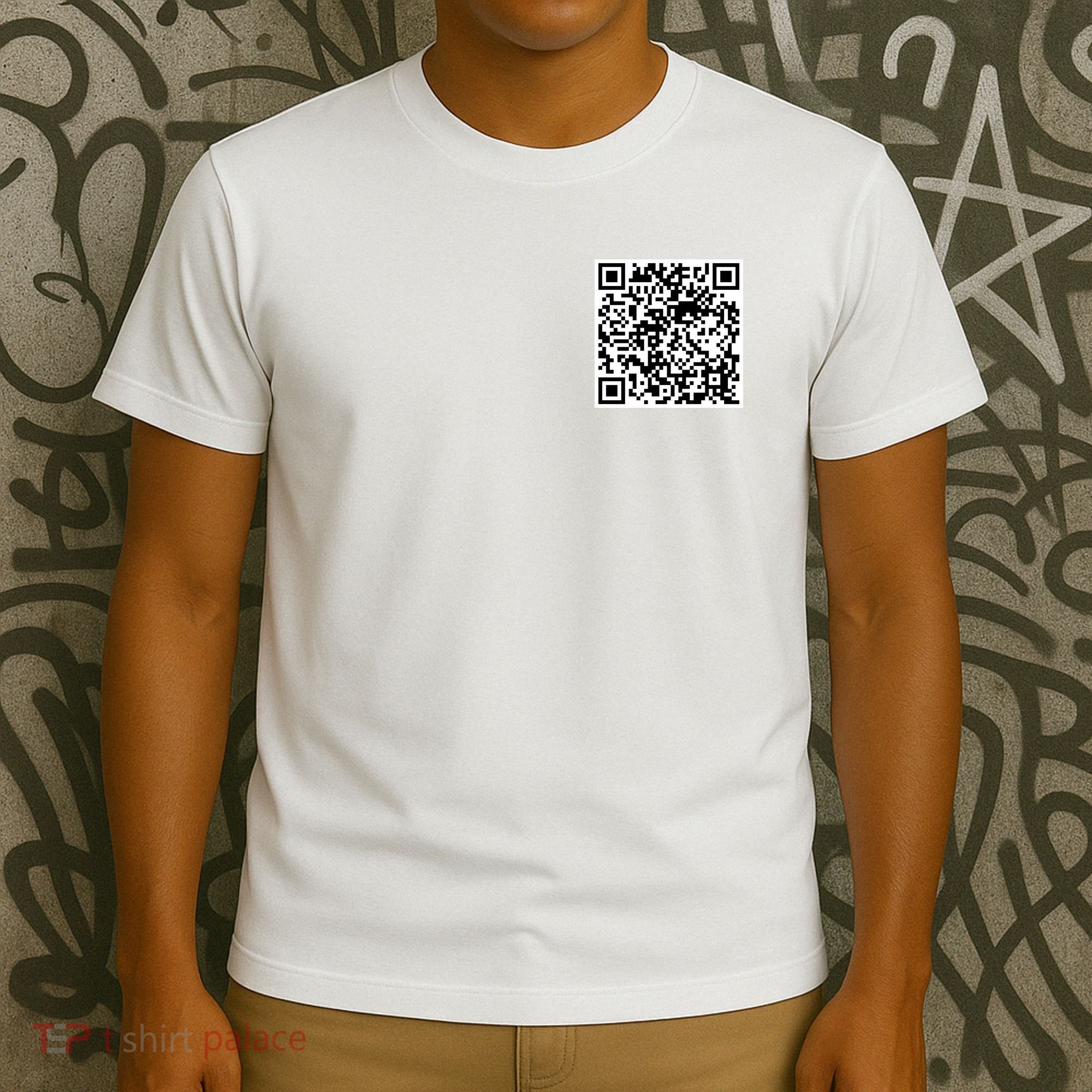 Scan Me QR Code Jesus Loves You Funny Christian  T-Shirt