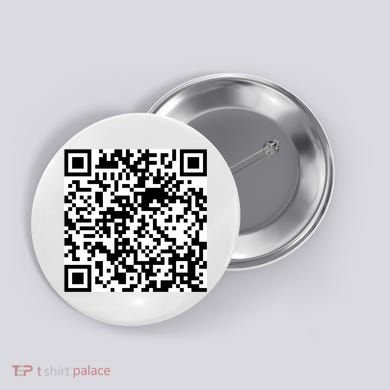 Scan Me QR Code Jesus Loves You Funny Christian  Button