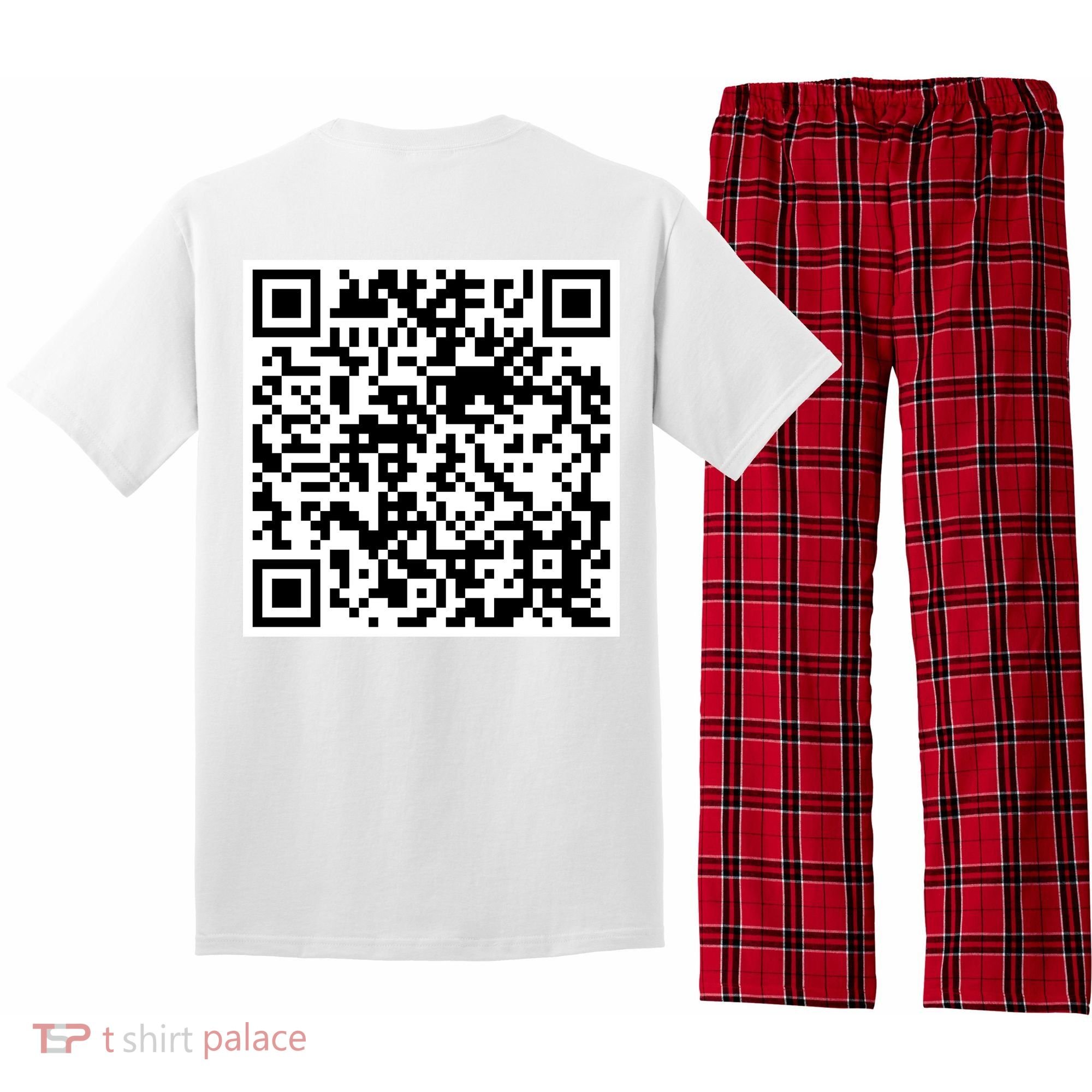 Scan Me QR Code Jesus Loves You Funny Christian  Pajama Set