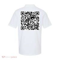 Scan Me QR Code Jesus Loves You Funny Christian  Polo thumb 1