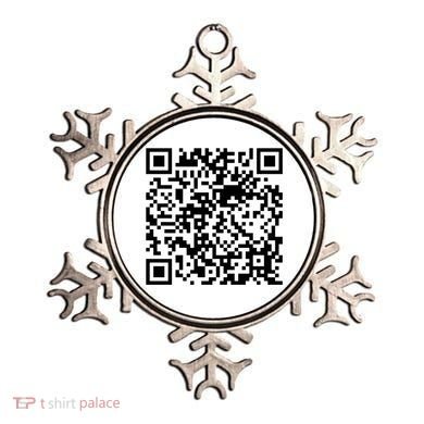 Scan Me QR Code Jesus Loves You Funny Christian  Ornament