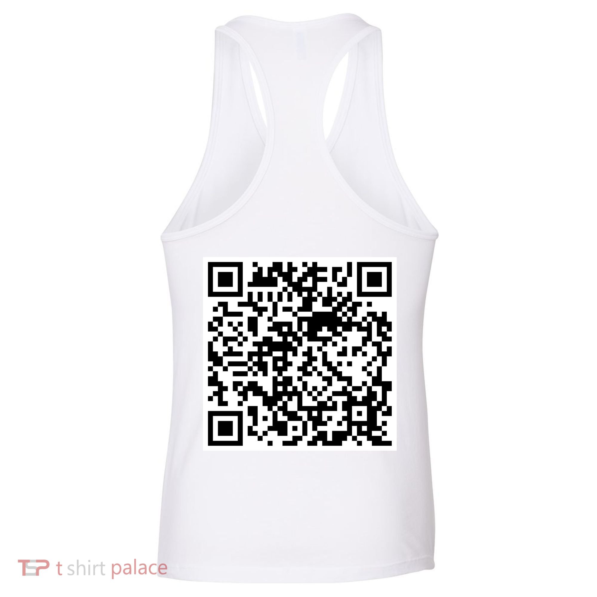 Scan Me QR Code Jesus Loves You Funny Christian  Women's Tank Top