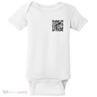 Scan Me QR Code Jesus Loves You Funny Christian  Baby Bodysuit thumb 0