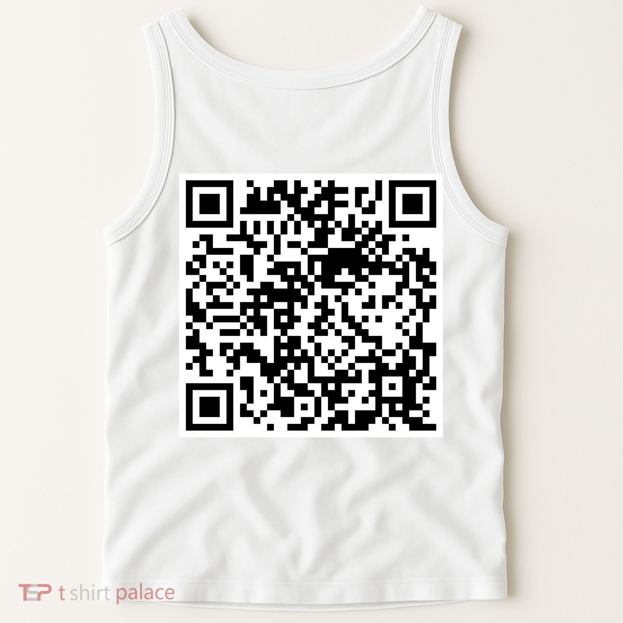 Scan Me QR Code Jesus Loves You Funny Christian  Tank Top