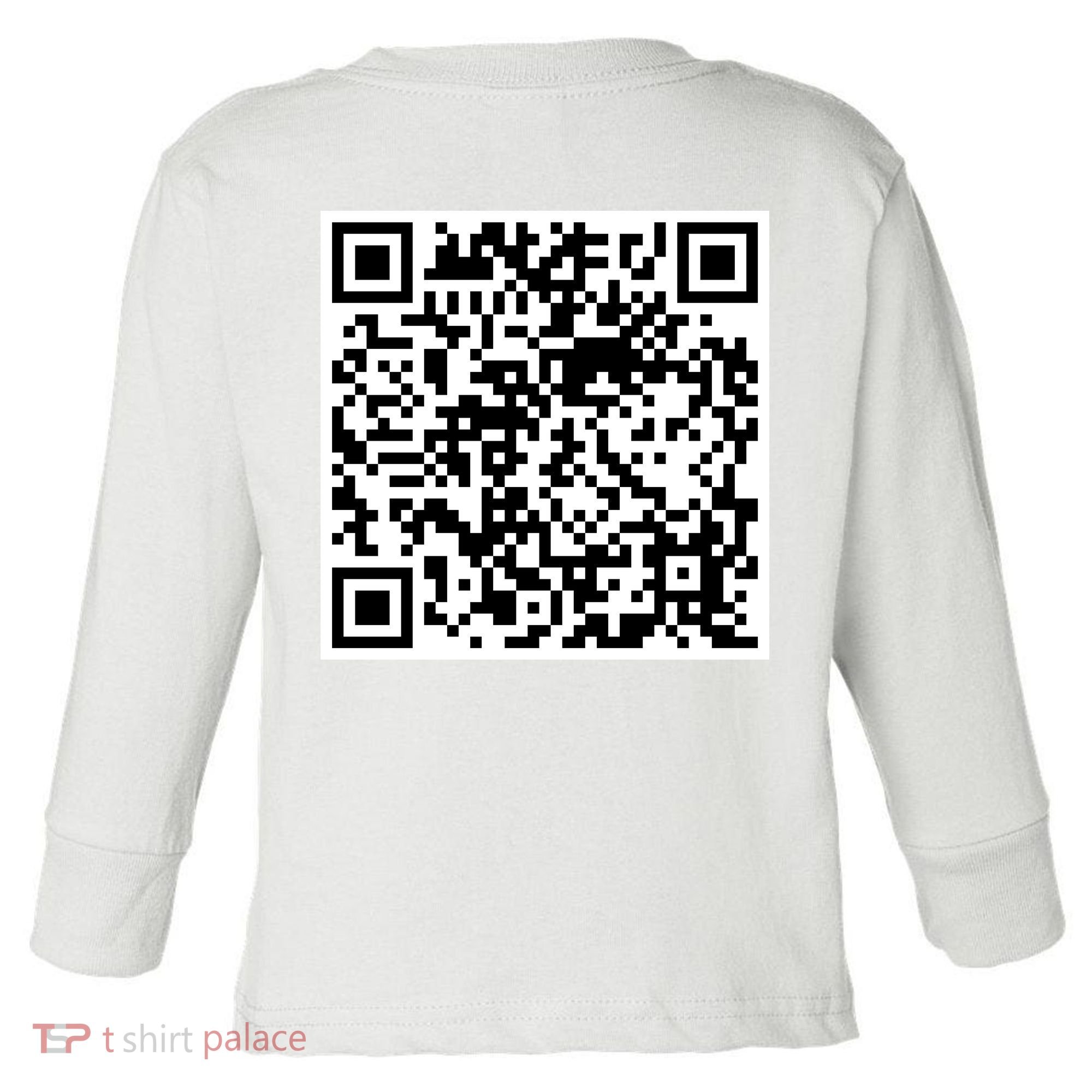 Scan Me QR Code Jesus Loves You Funny Christian  Toddler Long Sleeve Shirt