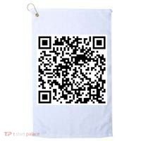 Scan Me QR Code Jesus Loves You Funny Christian  Golf Towel thumb 0