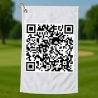 Scan Me QR Code Jesus Loves You Funny Christian  Golf Towel thumb 3