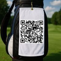 Scan Me QR Code Jesus Loves You Funny Christian  Golf Towel thumb 4