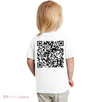 Scan Me QR Code Jesus Loves You Funny Christian  Toddler T-Shirt back