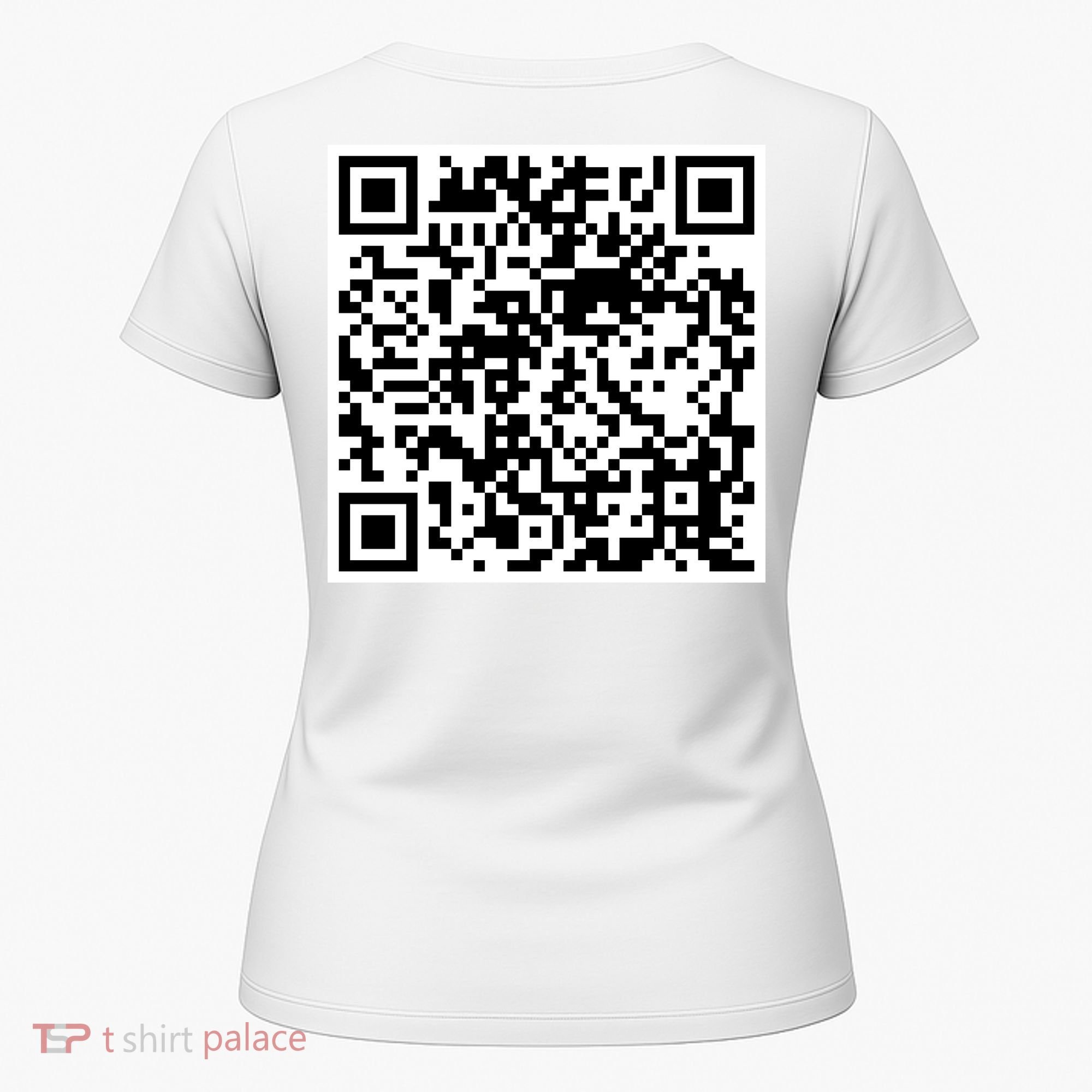 Scan Me QR Code Jesus Loves You Funny Christian  Women's T-Shirt