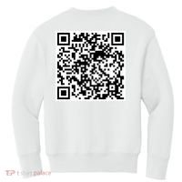 Scan Me QR Code Jesus Loves You Funny Christian  Kids Sweatshirt thumb 1