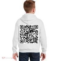 Scan Me QR Code Jesus Loves You Funny Christian  Kids Hoodie thumb 1