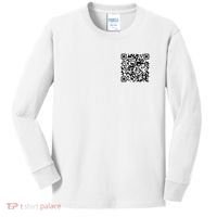 Scan Me QR Code Jesus Loves You Funny Christian  Kids Long Sleeve Shirt thumb 0
