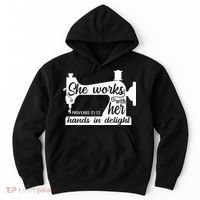 Sewing Machine Quilting Crocheting Faith Jesus God Bible Hoodie thumb 0