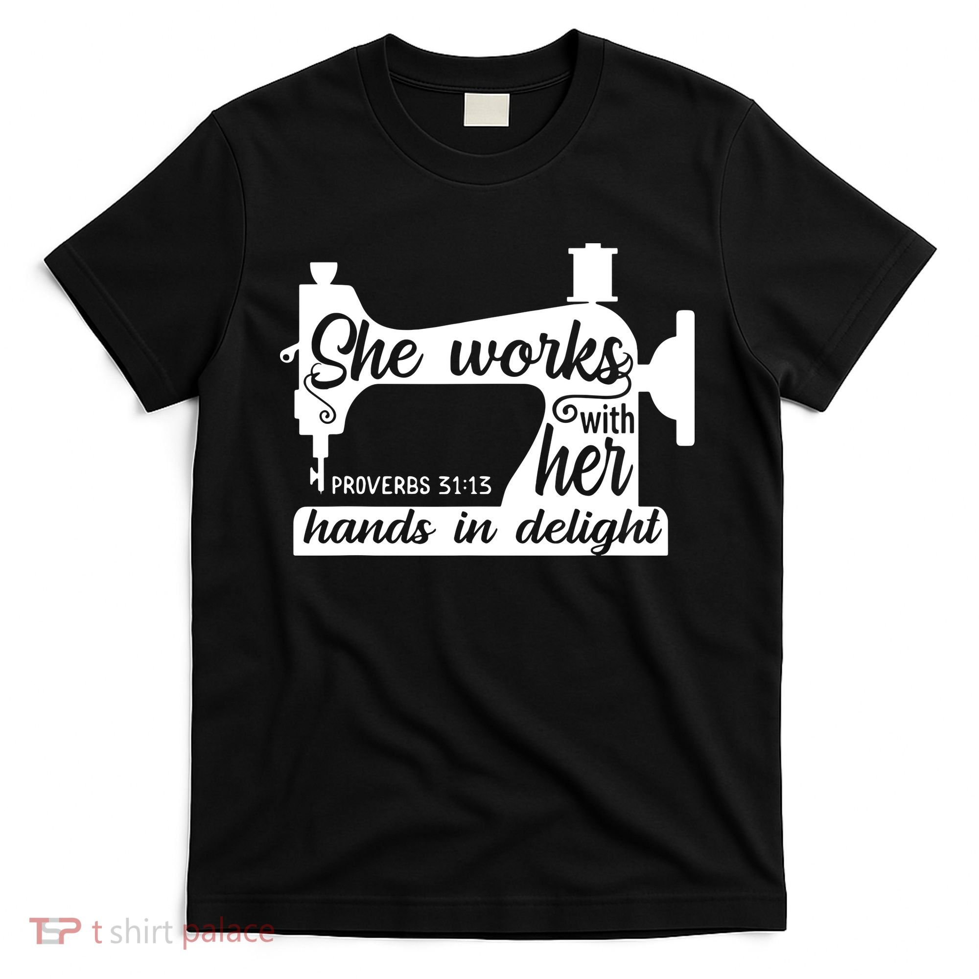 Sewing Machine Quilting Crocheting Faith Jesus God Bible T-Shirt