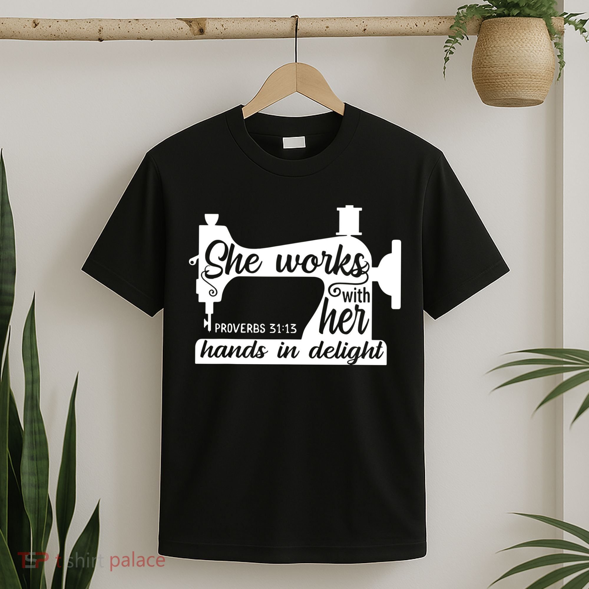 Sewing Machine Quilting Crocheting Faith Jesus God Bible T-Shirt