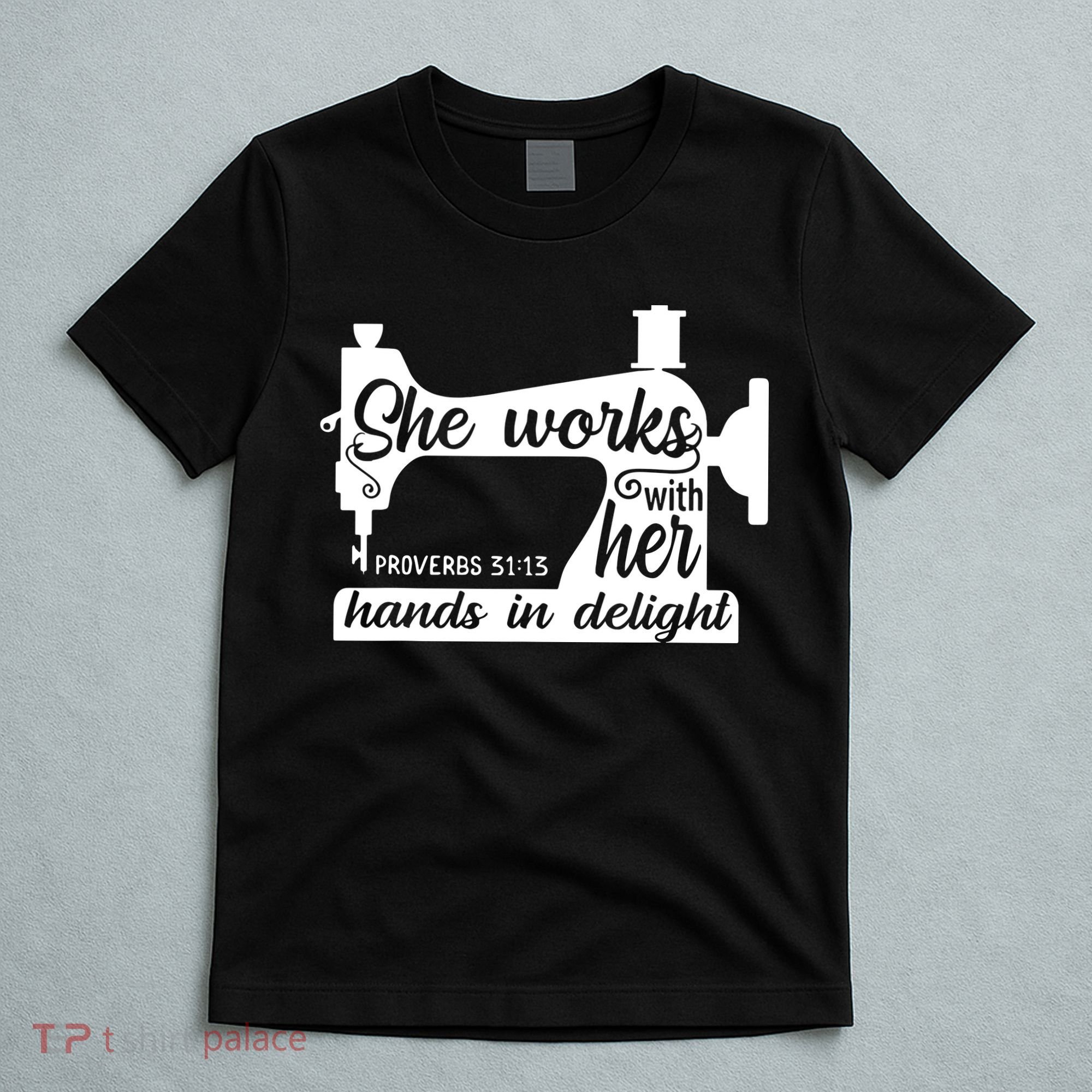 Sewing Machine Quilting Crocheting Faith Jesus God Bible T-Shirt