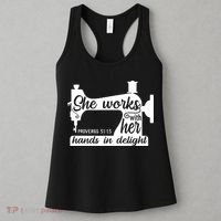 Sewing Machine Quilting Crocheting Faith Jesus God Bible Women's Tank Top thumb 3