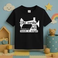 Sewing Machine Quilting Crocheting Faith Jesus God Bible Toddler T-Shirt thumb 3