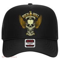Skull Music Rock Heavy Metal Wings Hat thumb 0
