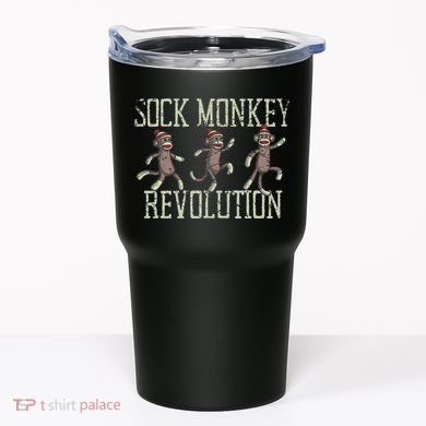 Sock Monkey Revolution Vintage Distressed Tumbler