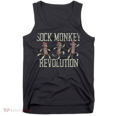Sock Monkey Revolution Vintage Distressed Tank Top