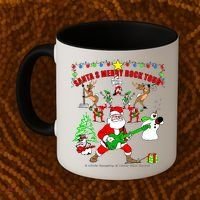 Santa's Merry Rock Tour Christmas Party Coffee Mug thumb 2