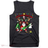 Santa's Merry Rock Tour Christmas Party Tank Top thumb 0