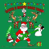 Santa's Merry Rock Tour Christmas Party Sweatshirt thumb 3