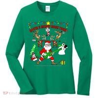 Santa's Merry Rock Tour Christmas Party Women's Long Sleeve Shirt thumb 0