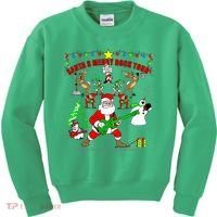 Santa's Merry Rock Tour Christmas Party Kids Sweatshirt thumb 0