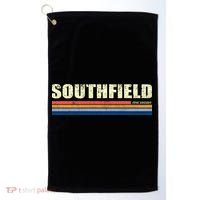 Southfield Michigan Retro Golf Towel thumb 0