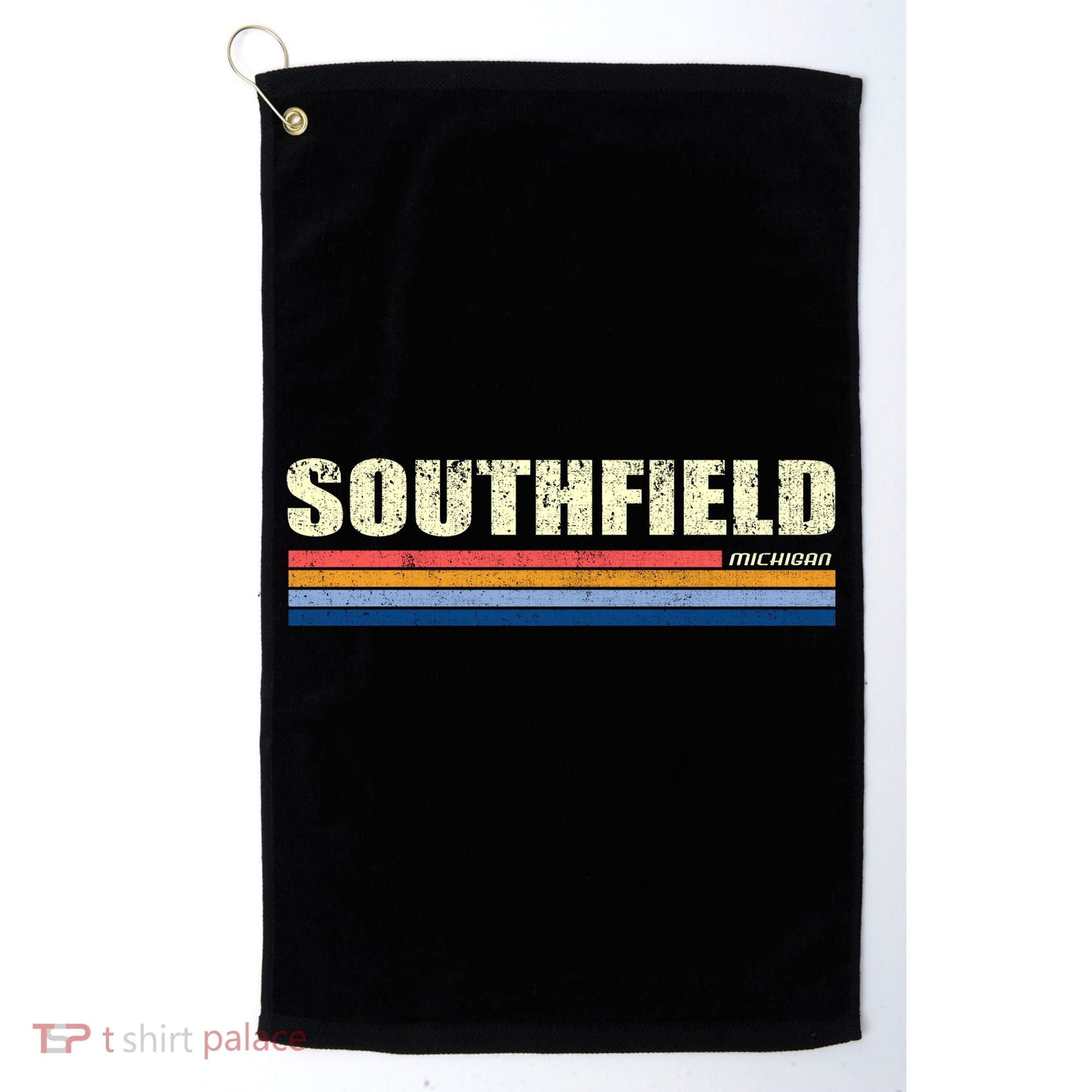 Southfield Michigan Retro Golf Towel