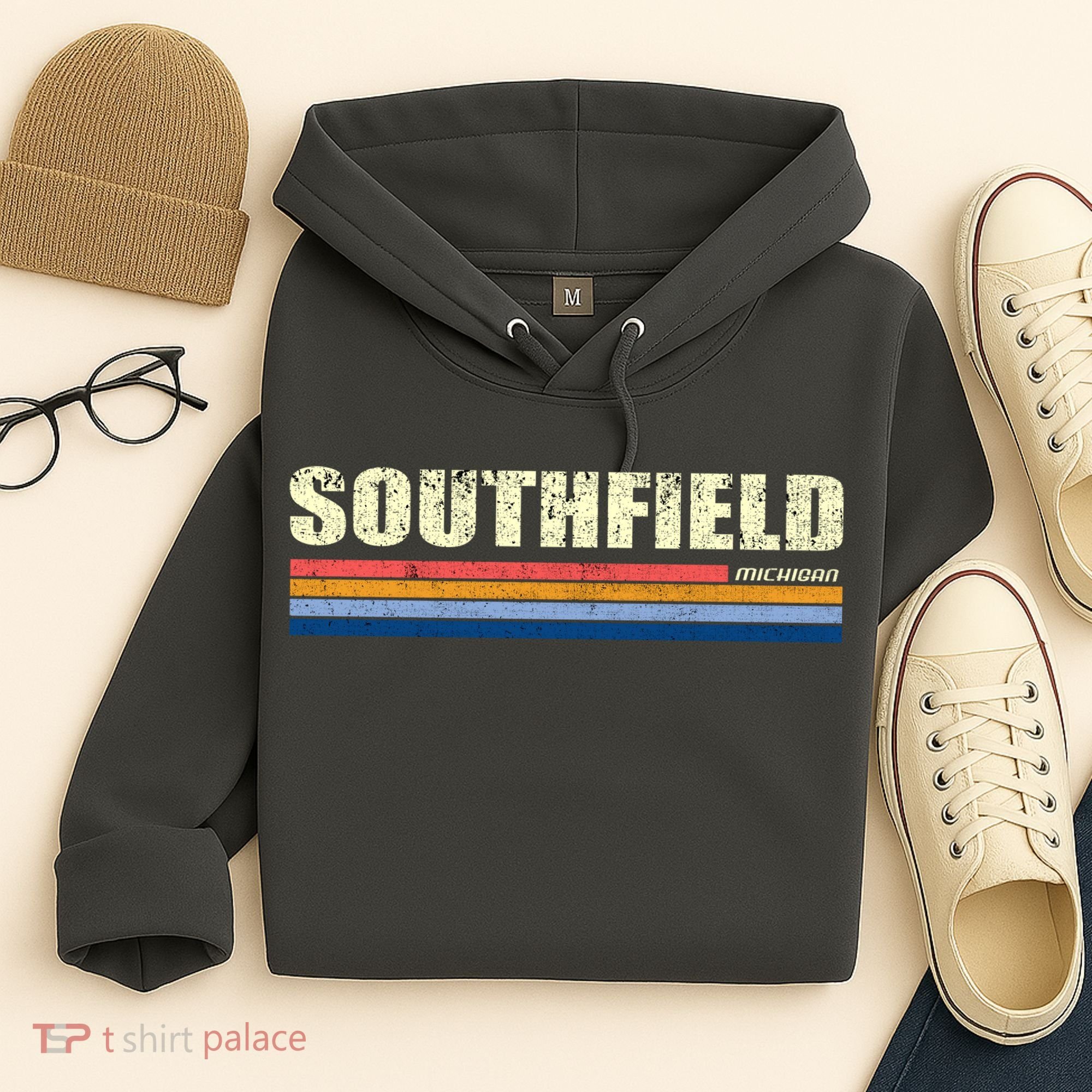 Southfield Michigan Retro Hoodie